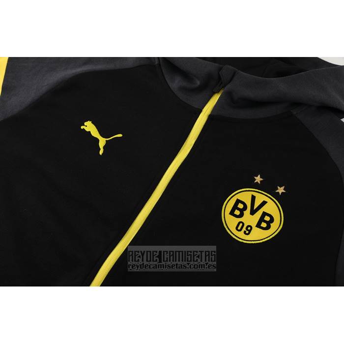 Chaqueta con Capucha del Borussia Dortmund 2024-2025 Negro